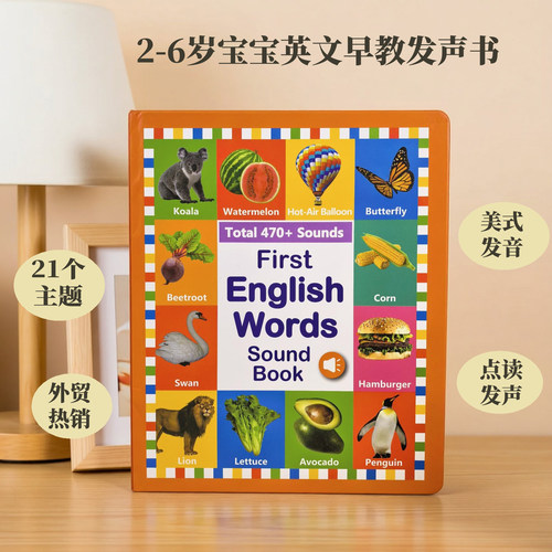 纯英文版会说话的早教英语发声书