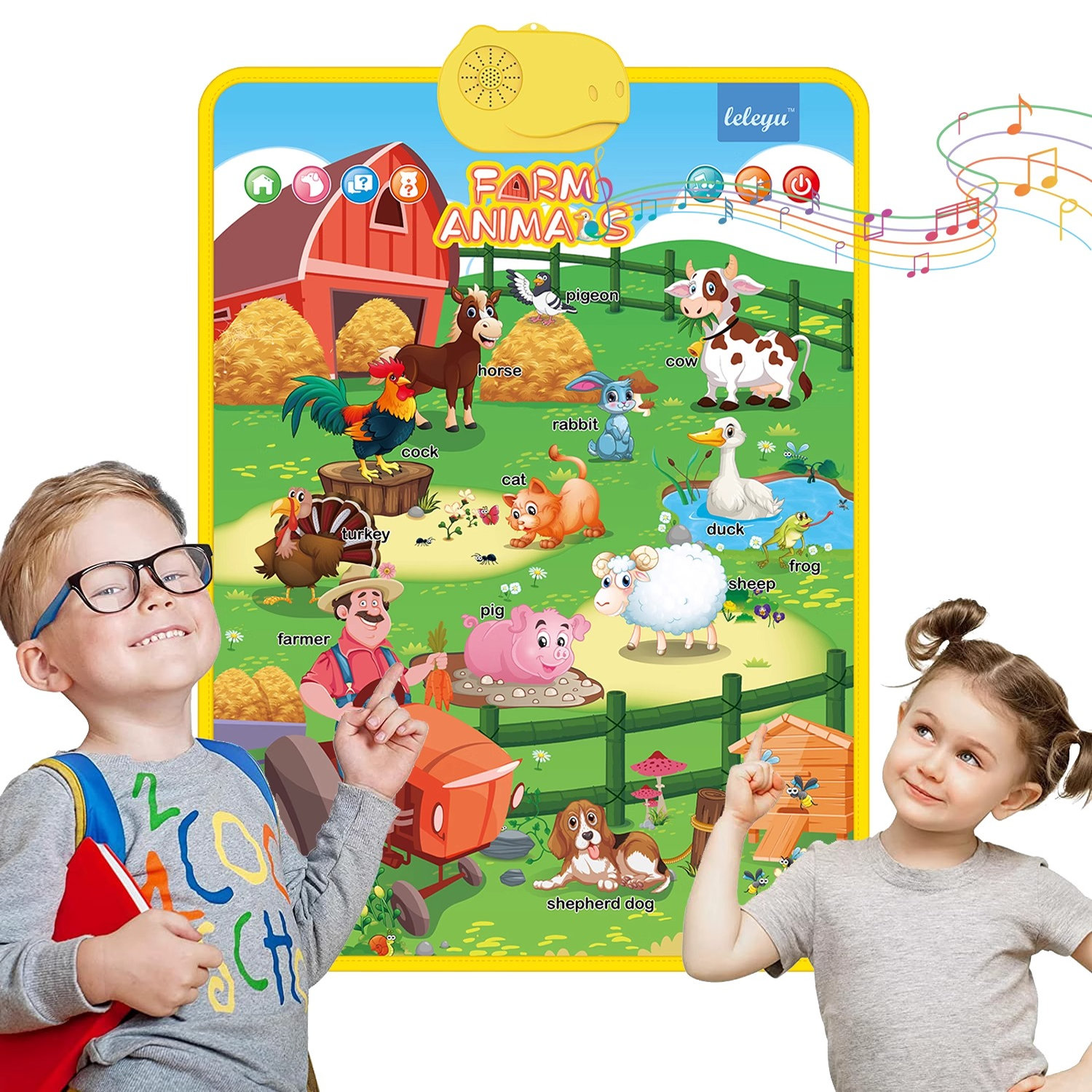 婴幼儿挂图纯英文发声挂图