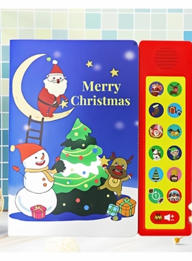 sss英语启蒙儿歌发声书磨耳朵早教机会说话的圣诞儿歌早教有声书