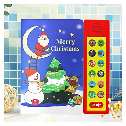 sss英语启蒙儿歌发声书磨耳朵早教机会说话的圣诞儿歌早教有声书