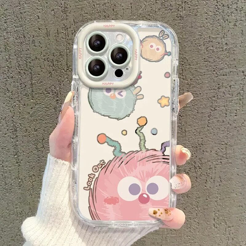 宝斯登煤球适用苹果16promax手机壳iPhone15/14promax新款17pro女13promax可爱11多巴胺x/xr/xsmax防摔保护套