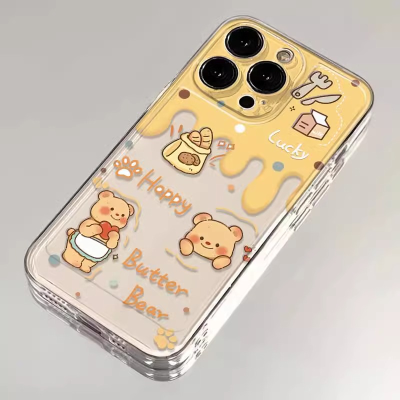 蜂蜜小熊适用iPhone15pro手机壳