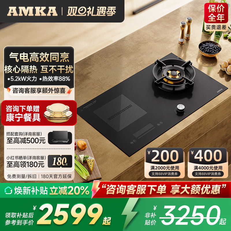 新1级能效 熄火保护 台嵌两用 双气可用