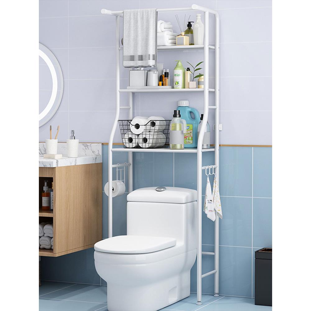 不锈钢浴室多功能卫生间厕所马桶上方置物架多层落地洗衣机收纳柜