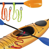 皮划艇奖防丢绳 桨把绑带独木舟防丢带竿防脱手绳可拉伸防丢带