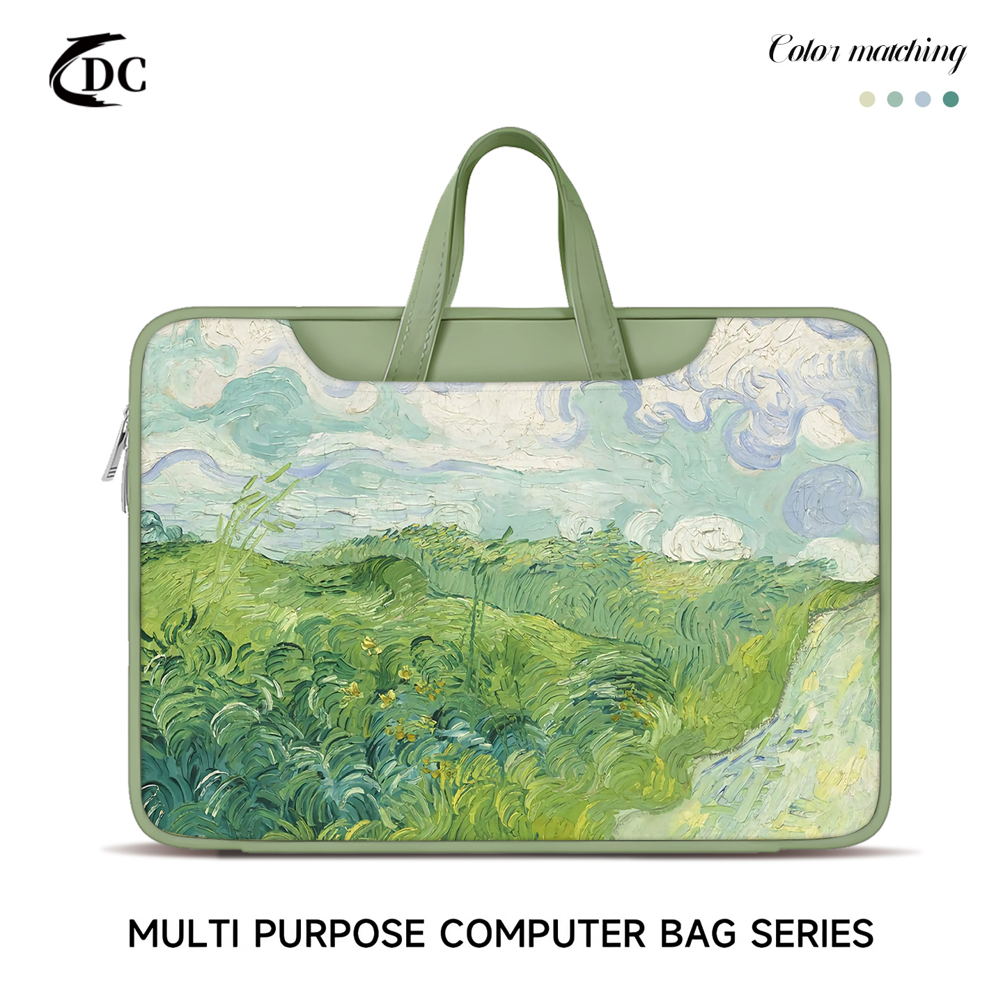 艺术油画笔记本电脑包女士手提包