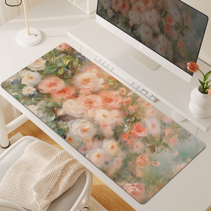 春日花海复古油画风鼠标垫护腕