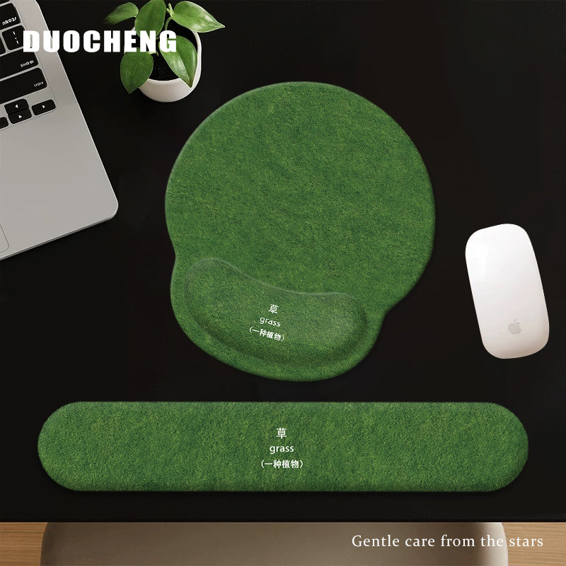 趣味文字鼠标垫护腕女生高颜值办公电脑键盘手托防腱鞘炎手腕护托