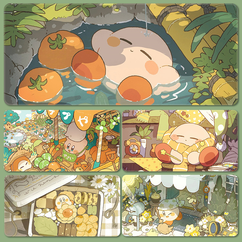 天然橡胶治愈插画星之卡比鼠标垫