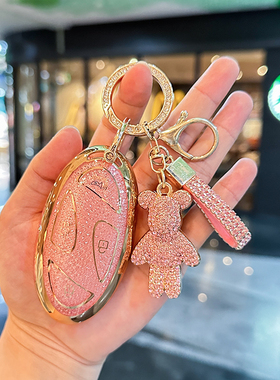 25新款现代途胜L钥匙套24款索纳塔十一代车胜达探险家壳包扣男女