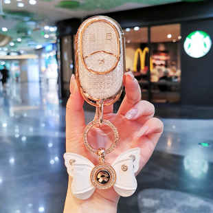 25款 蔚来es6钥匙套et5t壳et7专用ec6汽车es8扣es7包感应NFC卡片女