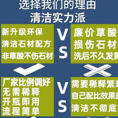 地铺石地面清洁剂瓷砖专用大理石材洗地板清洗液水泥室外地砖保洁