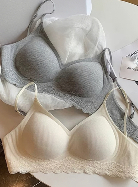 无痕小胸聚拢舒适隐形美背吊带抹胸一体文胸罩可外露细肩带内衣女