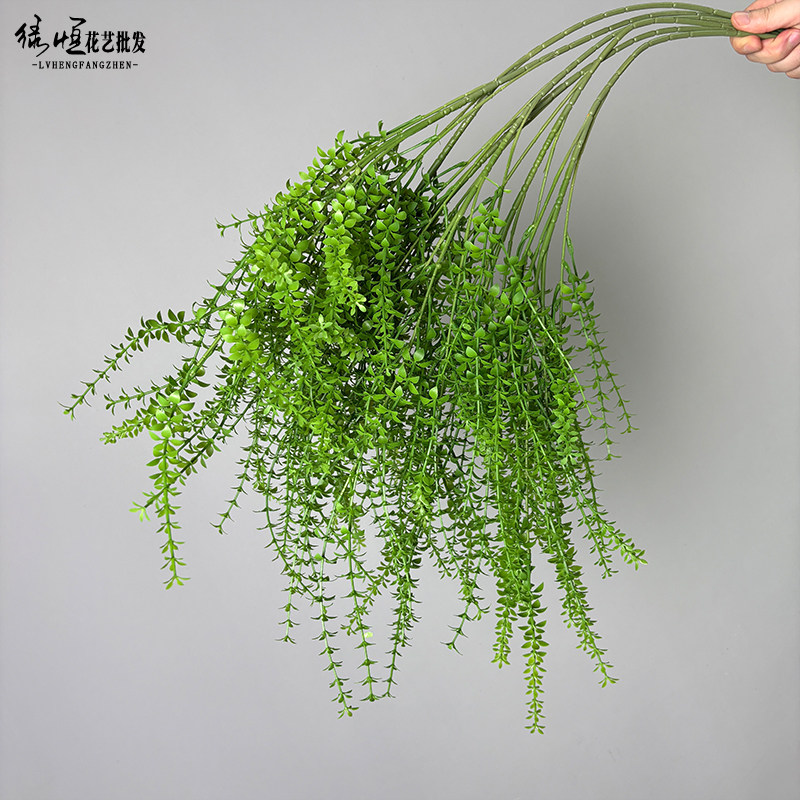 森系仿真花婚庆绢花婚礼布置装饰花材假花绣球龙须草插花绿色花艺