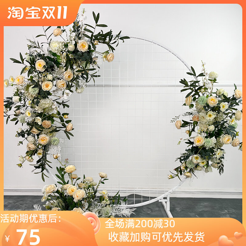 婚庆仿真花挂花点花香槟地排花绢花道具T台路引假花婚礼布置花艺