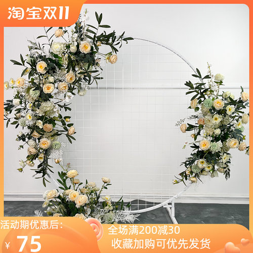 婚庆仿真花挂花点花香槟地排花绢花道具T台路引假花婚礼布置花艺