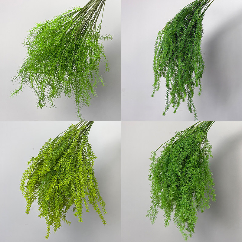 婚庆绿色仿真花插花叶材配叶假树叶橄榄叶花材绿植装饰尤加利叶子 - 实物图