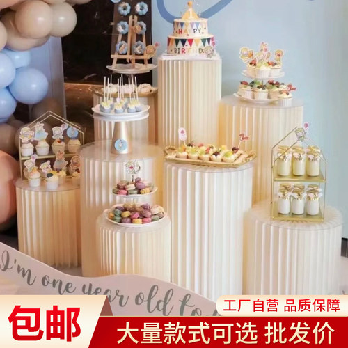 婚庆甜品台罗马柱子装饰展示台