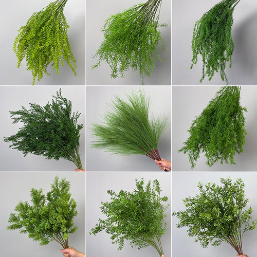 绿色仿真花插花婚庆吊顶仿真叶子