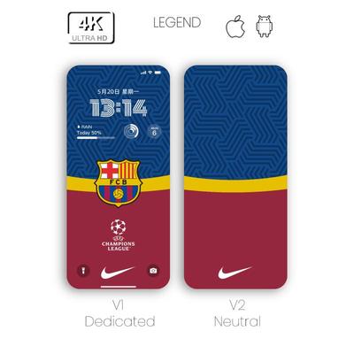 简约巴塞罗那手机足球球迷用品壁纸056