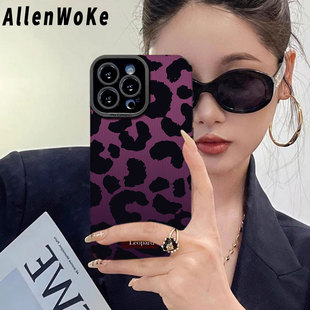 渐变豹纹适用oppofindx8手机壳reno13新款 真我r17软a10x女a 9高级7se硅胶6防摔5网红4感realme全包V23小众pro