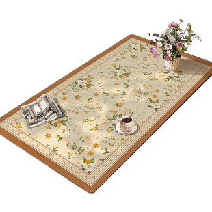 美式田园风餐桌垫防水防油免洗防烫轻奢高级感茶几保护垫复古桌布