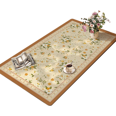 美式田园风餐桌垫防水防油免洗防烫轻奢高级感茶几保护垫复古桌布