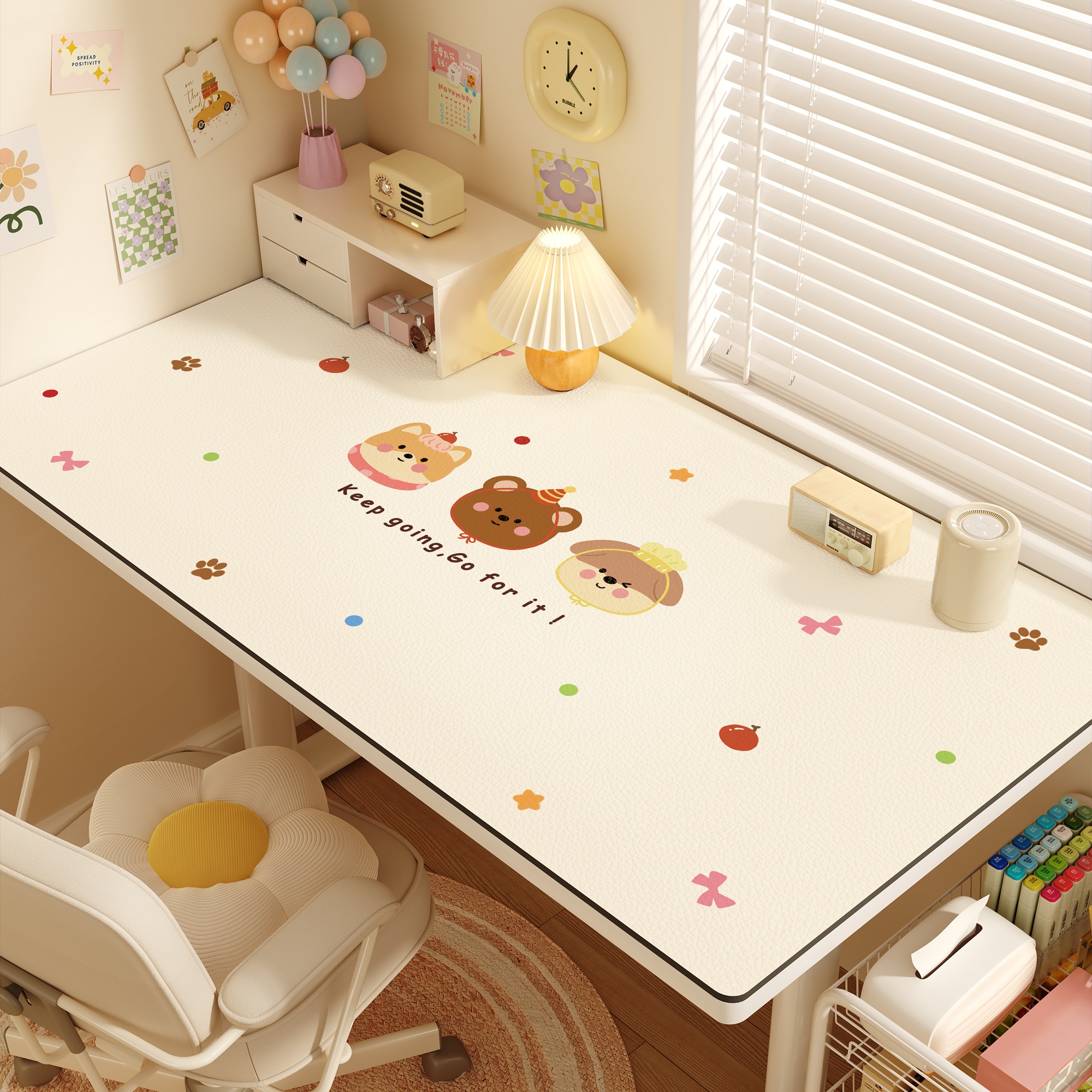 卡通书桌垫儿童学生写字台专用桌布女孩学习防水可擦洗桌面保护垫