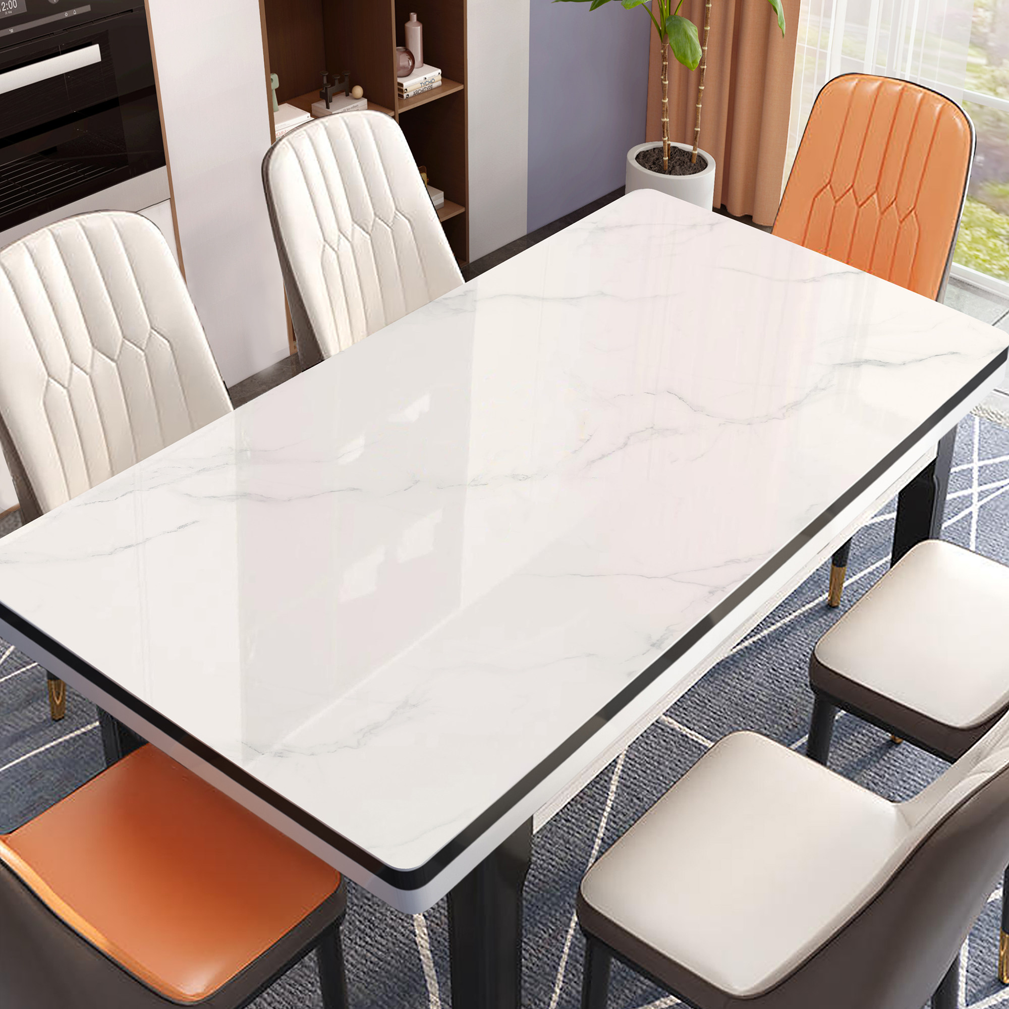 餐桌垫防水防油防烫免洗pvc桌布轻奢高级感桌面垫茶几台面保护垫,居家布艺,桌布,淘宝优惠券,粉丝福利购,淘宝优惠卷