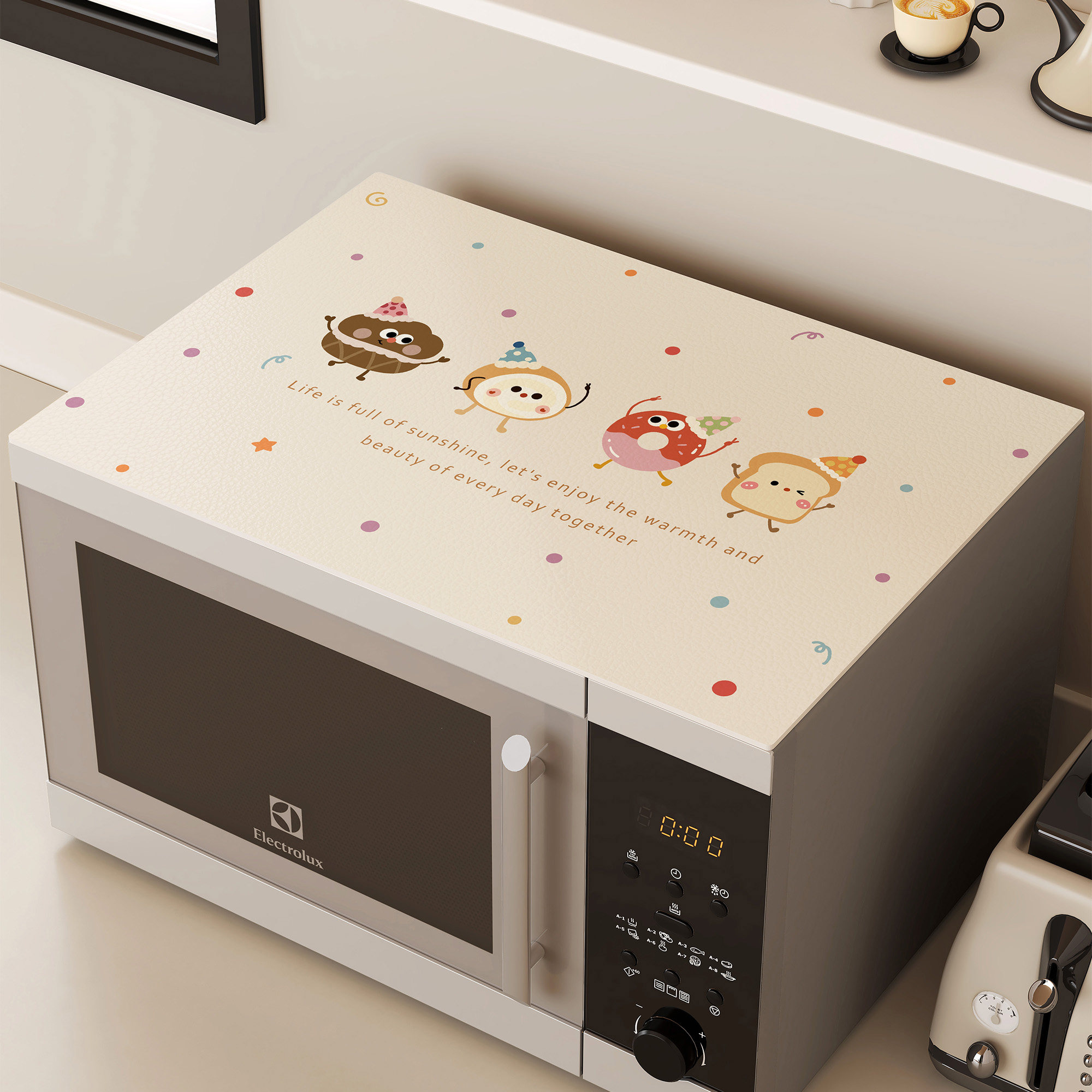 微波炉防尘罩免洗烤箱盖布滚筒洗衣机盖垫冰箱顶床头柜防水防脏垫,居家布艺,万能盖巾,淘宝优惠券,粉丝福利购,淘宝优惠卷