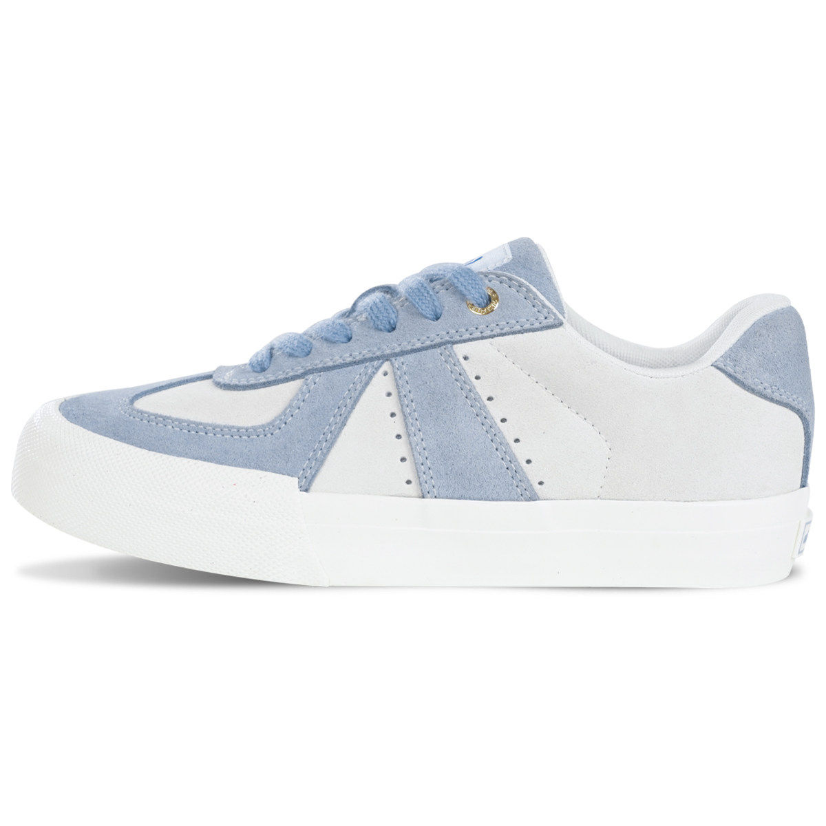 顽刻官方白蓝德训专业帆布翻毛皮耐磨减震T头鞋运动滑板鞋