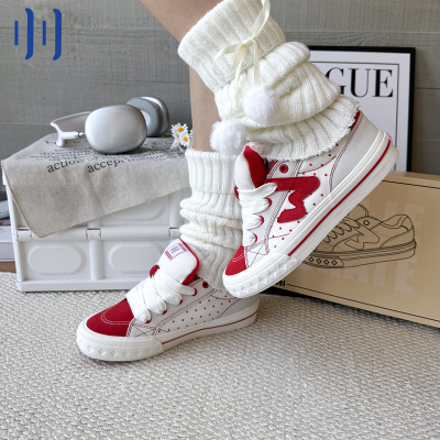 顽刻官方Bagel系列红色波点新年款贝果学生BAKE男女W软底面包板鞋