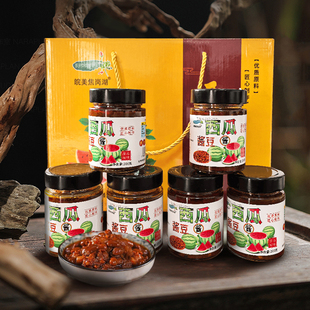 皖美焦岗湖西瓜酱安徽淮南特产西瓜酱豆礼盒装