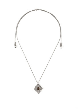 吟絮虎眼石长款项链女小