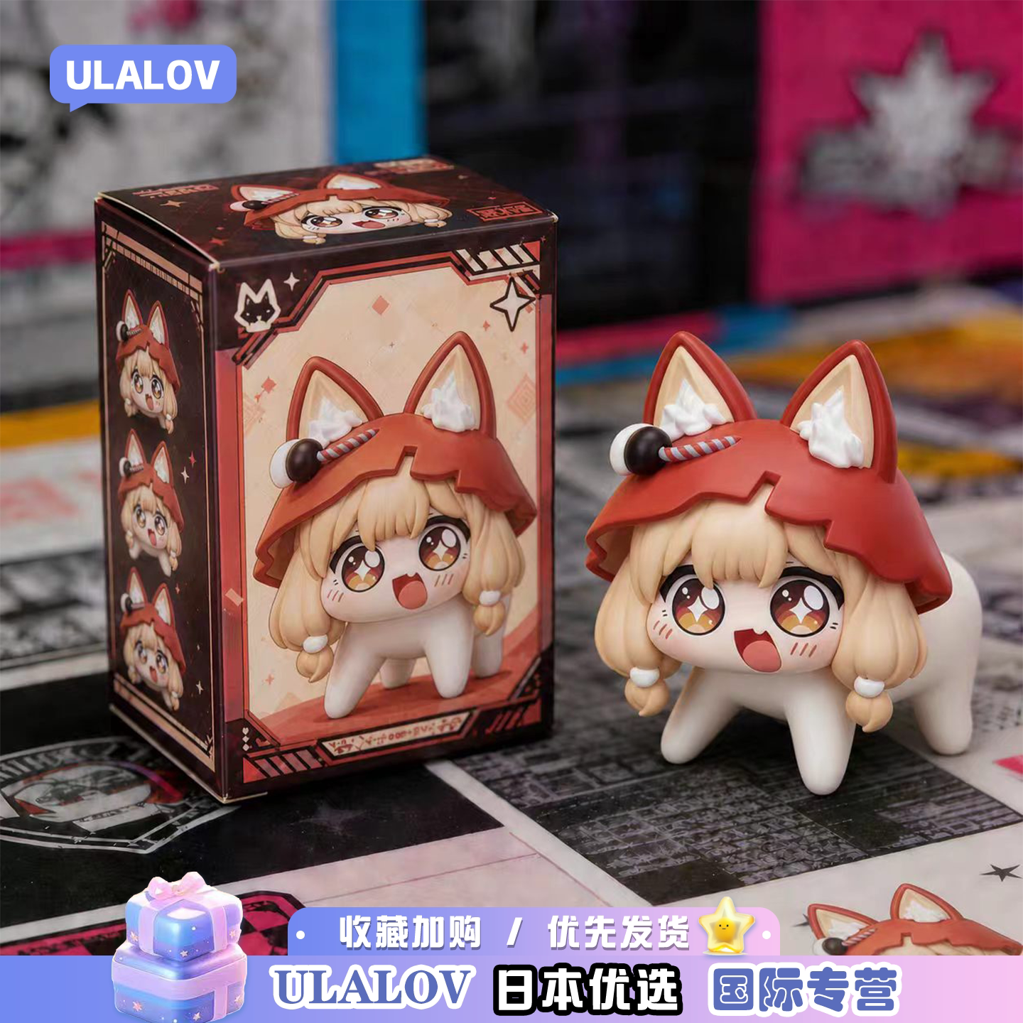 日本ULALOV小红帽洛茜doro周边GK手办潮玩模型桌搭车载摆件生日