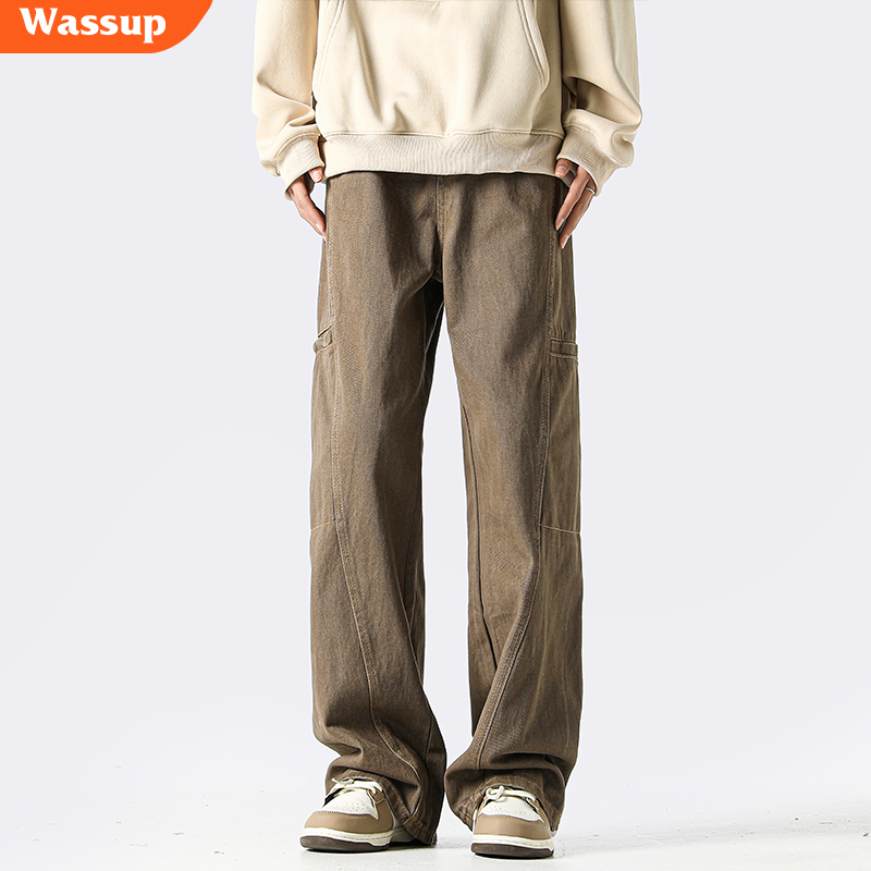 WASSUPHSUBE痞帅工装牛仔裤男