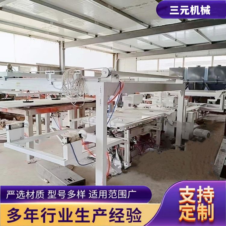 数控轨道式塑料模板石塑板四边切割锯 红外线定位全自动四边锯