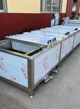 桑芽杀青设备 连续式灰灰菜漂烫设备 全自动荠菜杀青设备 义康机