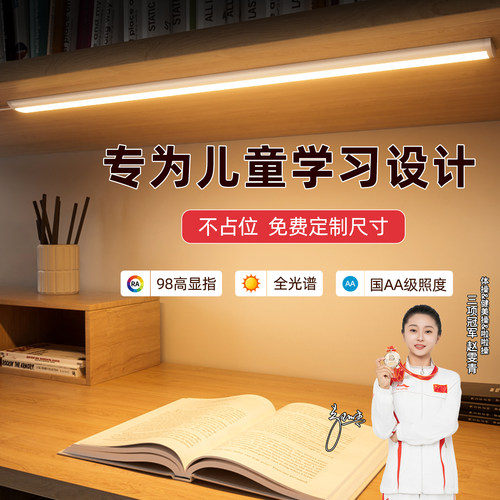 国AA级Ra98全光谱护眼led长条灯