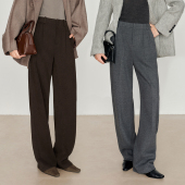 理想冬裤 休闲西装 时髦弯刀 厚暖毛呢裤 子女加绒香蕉裤 裤 6000