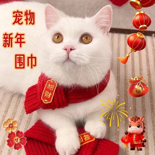 【新年礼物】猫咪狗宠物围脖针织