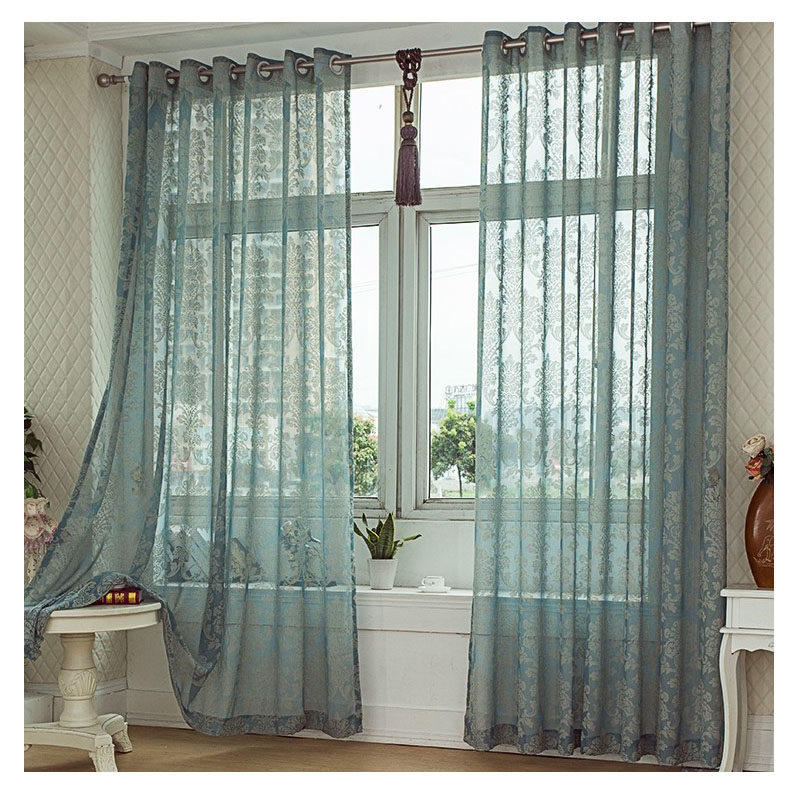 精选巧夫人一 欧式棉麻透光烂花工艺 免打孔窗帘客厅隔断窗纱帘沙,居家布艺,定制窗帘,淘宝优惠券,粉丝福利购,淘宝优惠卷