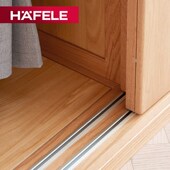 德国海福乐HAFELE简约衣柜内嵌移门滑轮隐藏橱柜缓冲阻尼吊轮吊滑
