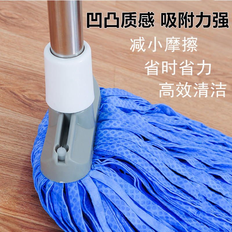 新鹿皮巾拖把家用鸡皮拖布一遍净无水痕墩布懒人拖地布水拖不掉毛