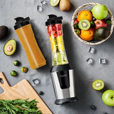 欧科榨汁机家用小型便携式榨汁杯电动水果蔬料理机OUKE JUICER