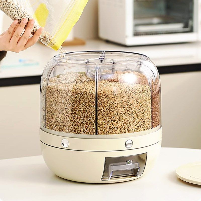精选放米桶旋转五谷杂粮箱分格装大米收纳盒密封罐防潮防虫家用储,厨房/烹饪用具,米桶/米缸,淘宝优惠券,粉丝福利购,淘宝优惠卷