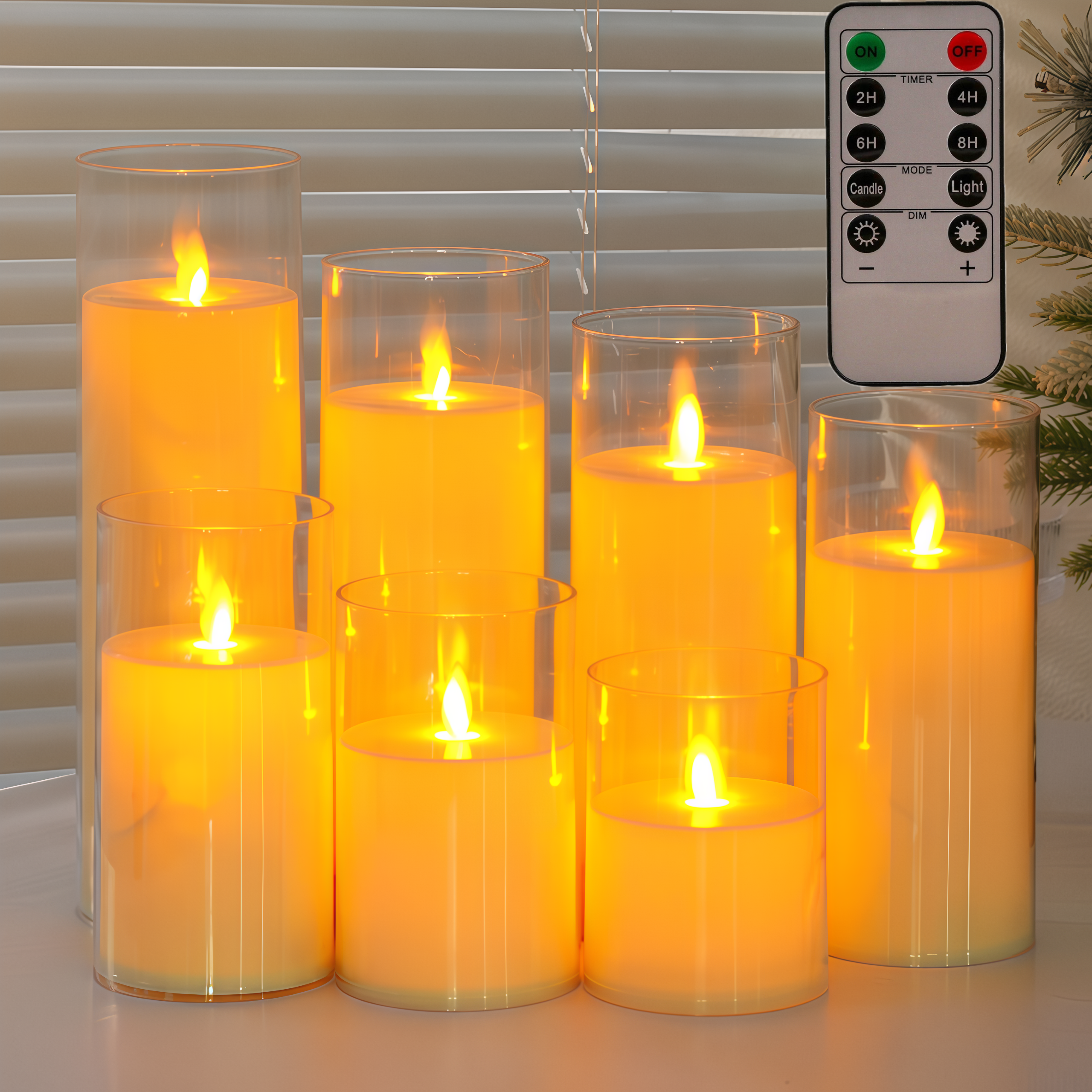 遥控定时LED电子蜡烛灯 仿真火焰灯罩暖光婚庆剧本杀装饰灯引路灯