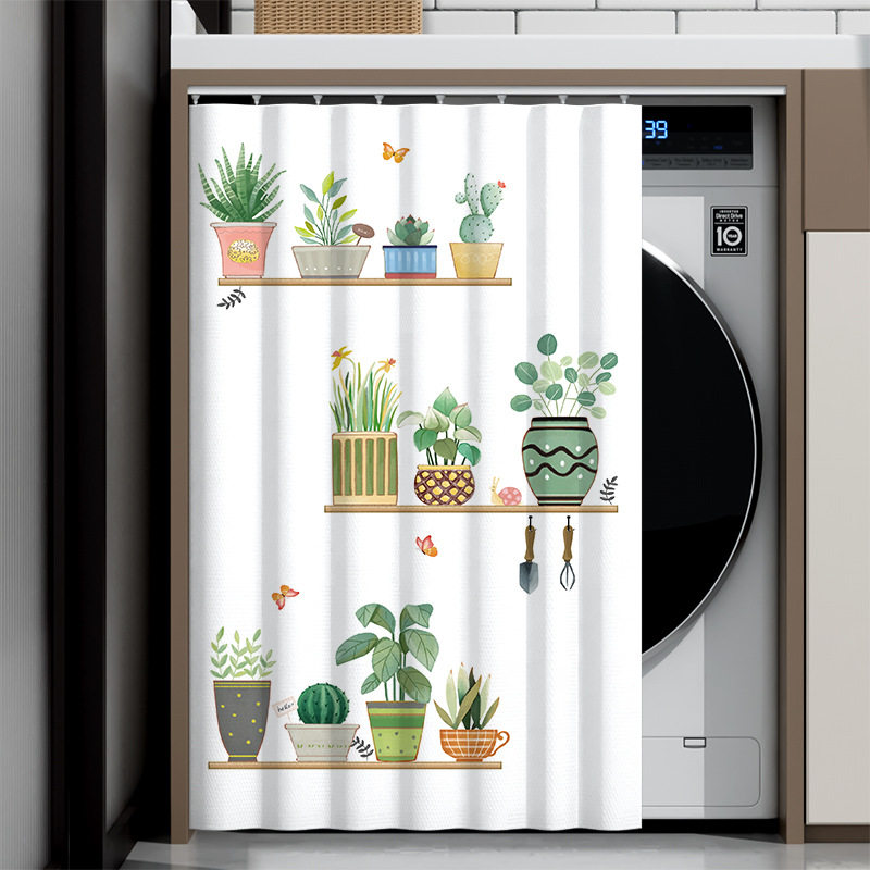 滚筒洗衣机防晒罩阳台遮挡帘防水遮阳隔热遮光帘子盖布罩布防晒帘