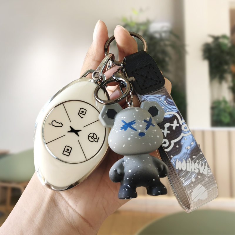 适用小鹏p7钥匙套新款p5汽车g3i女g3高档21款保护包卡通2022款套