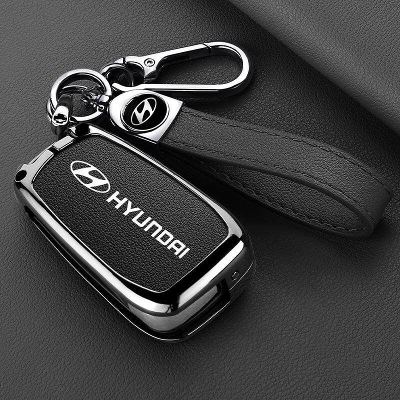 适用12年13/14/15年现代朗动索纳塔八车钥匙包瑞纳悦动瑞奕金属套
